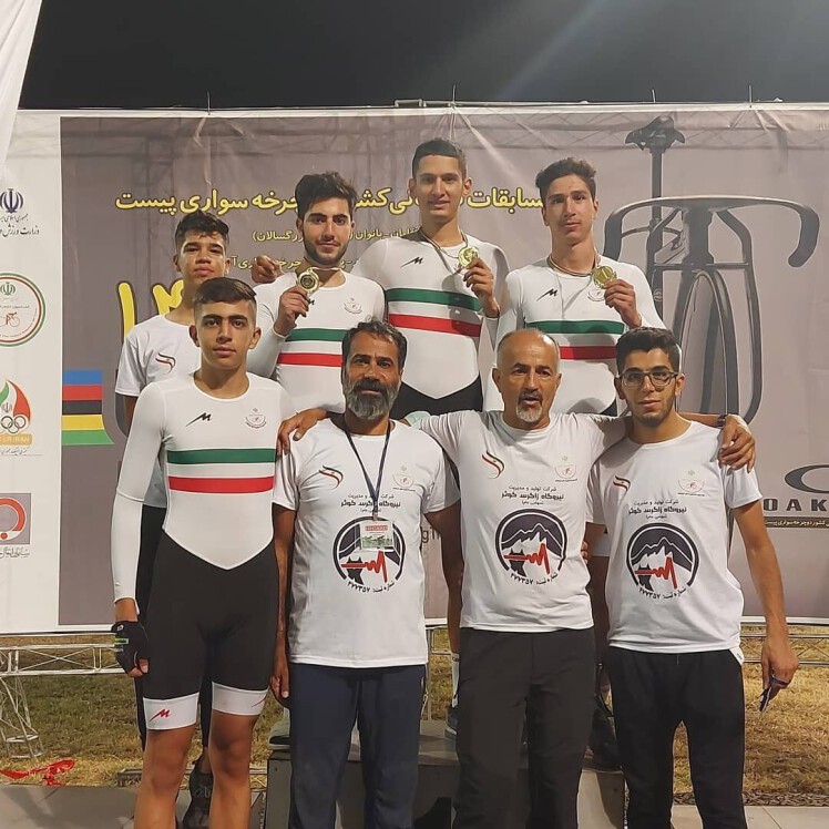 درخشش تیم دوچرخه سواری کرمانشاه در مسابقات کشوری