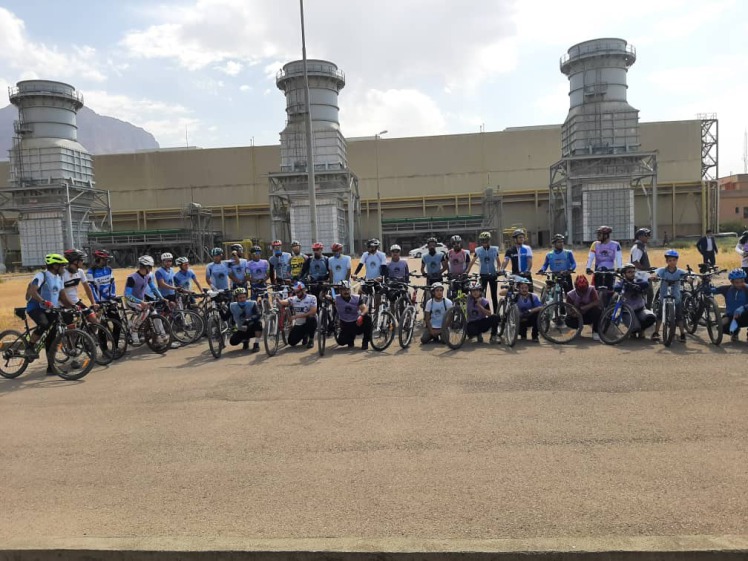  برگزاری همایش بزرگ دوچرخه سواری در نیروگاه زاگرس کوثر 